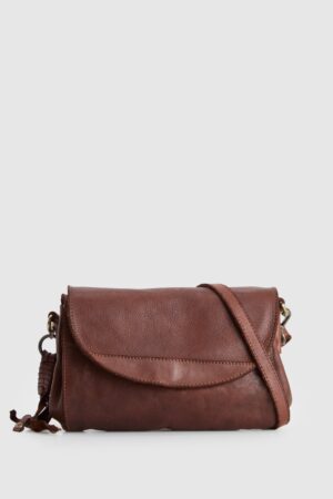 Fadbuzz Women's Cognac Flap Crossbody Bag