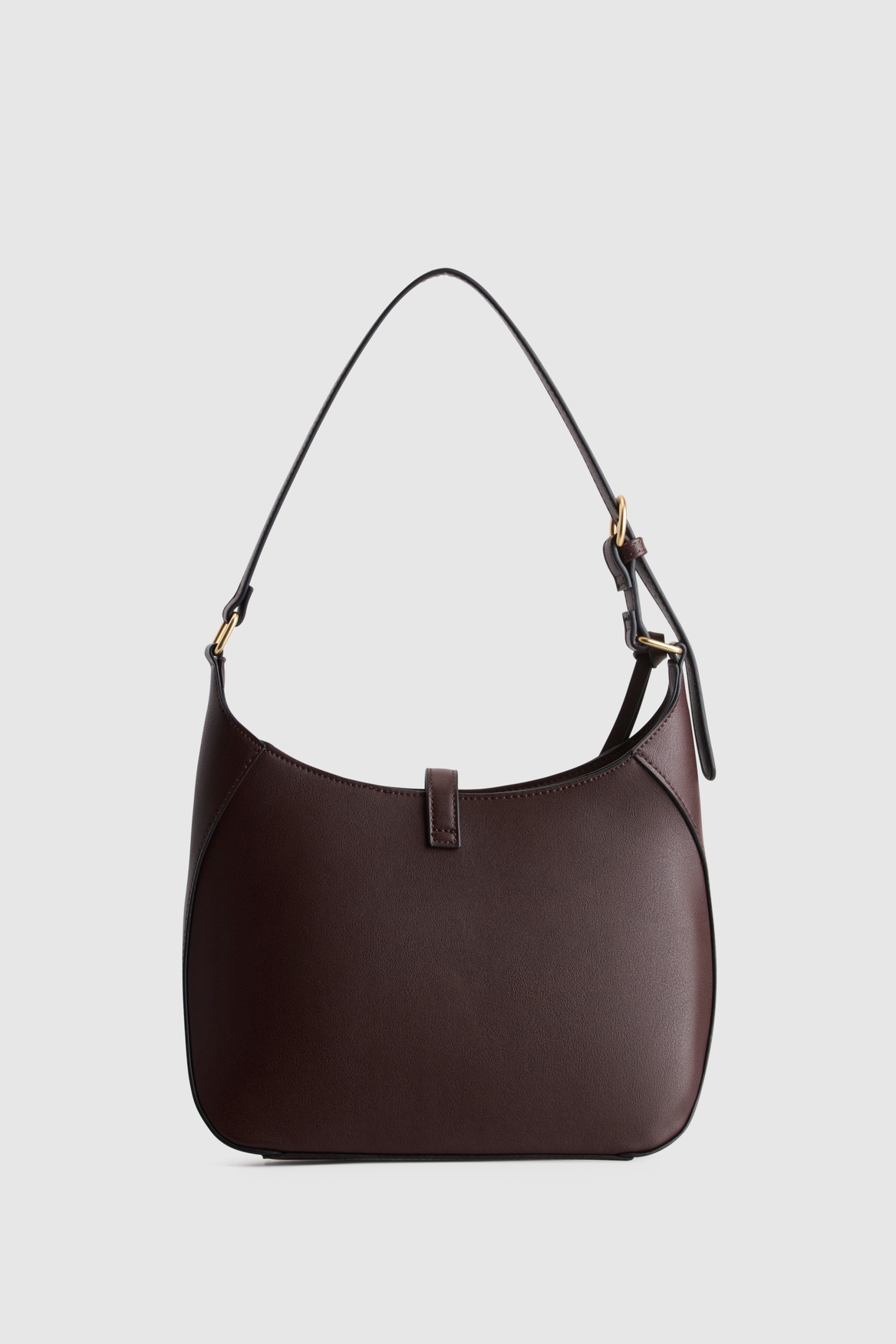 Fadbuzz Women's Espresso Buckle Shoulder Bag - Image 3