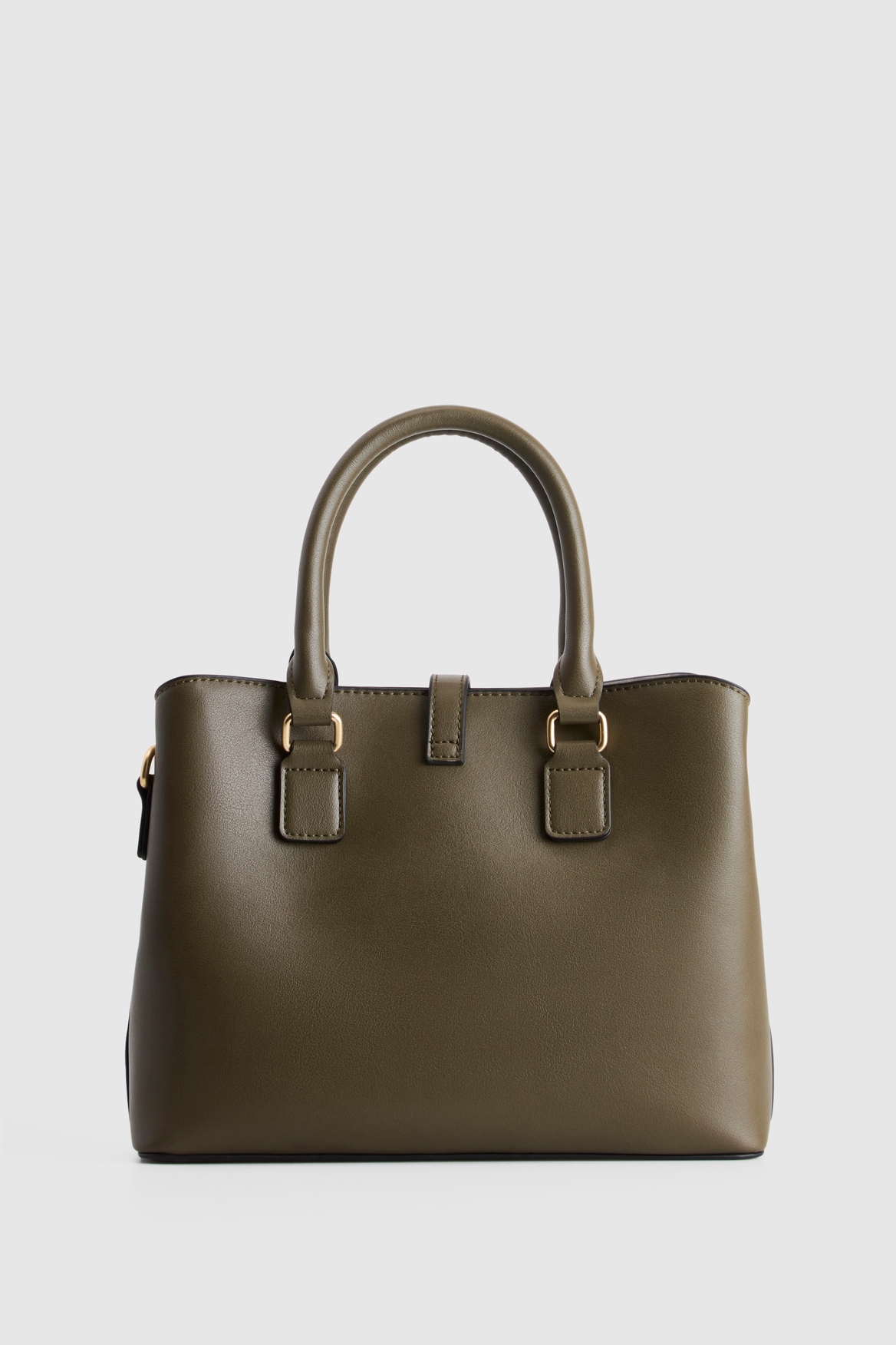 Fadbuzz Women's Olive Lock Satchel Bag - Image 3